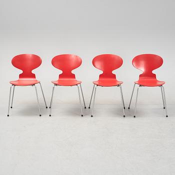 Arne Jacobsen, a set of four 'Myran' chairs, Fritz Hansen, Denmark, 1986.