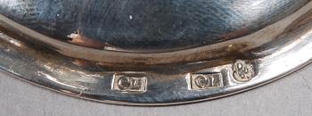 SUPKALKAR, ett par, silver, troligen C. Lundahl, Skara, verksam 1796-1818.