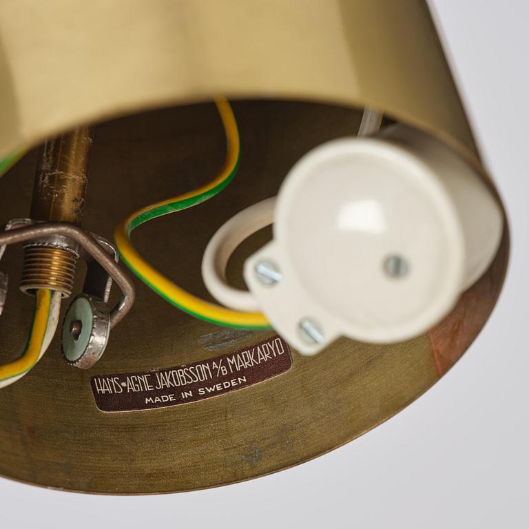 Hans-Agne Jakobsson, a pair of ceiling lamps, Hans-Agne Jakobsson AB, Markaryd, 1960s.