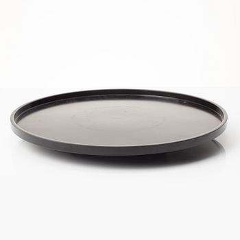 A Japanese blue and white six piece cabaret on a 'lazy Susy', secon half of the 20th century.