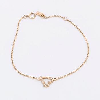 EFVA ATTLING, ARMBAND 18K guld m briljanter 0,12 ct enligt gravyr.