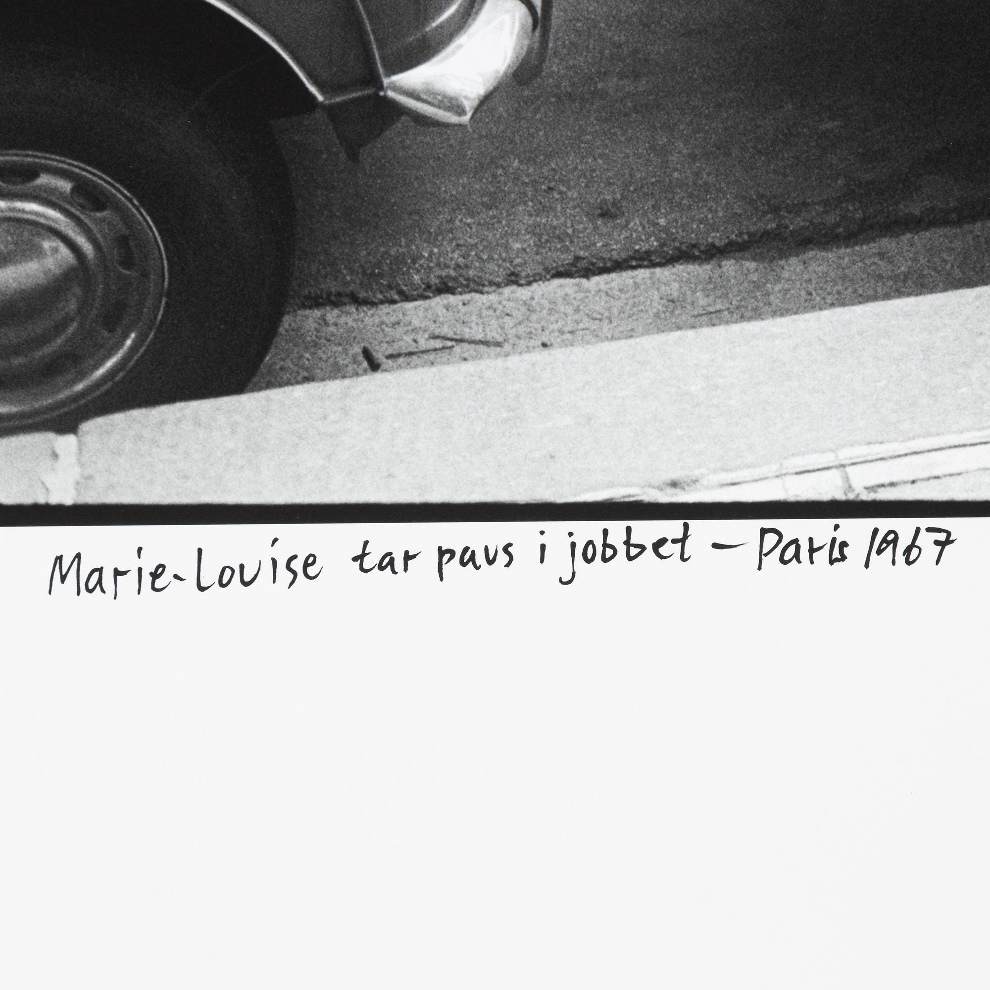 Carl Johan De Geer, "Marie -Louise tar paus i jobbet-Paris 1967" Stora bilden.