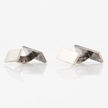 Wiwen Nilsson, a pair of cufflinks, sterling silver, Lund 1957.