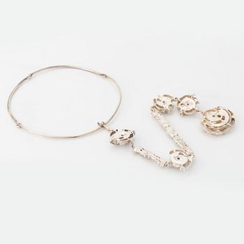 Juhls silver necklace.