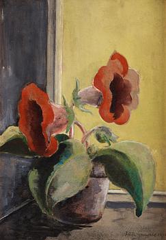 Märta Grundell-Grünewald, Still Life with Amaryllis.