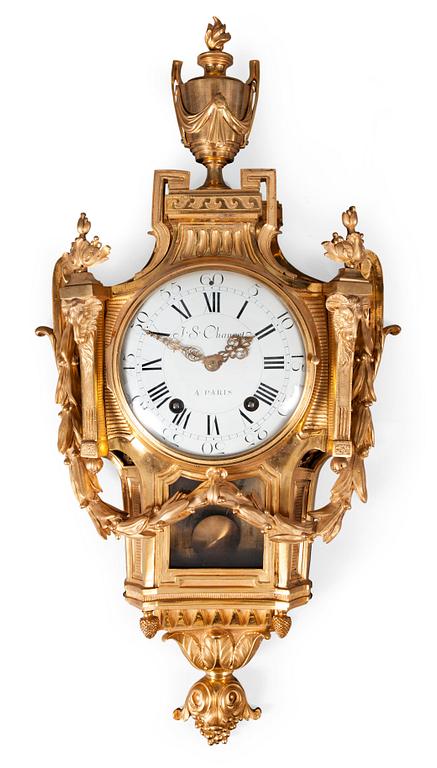 A FRENCH WALL CLOCK.