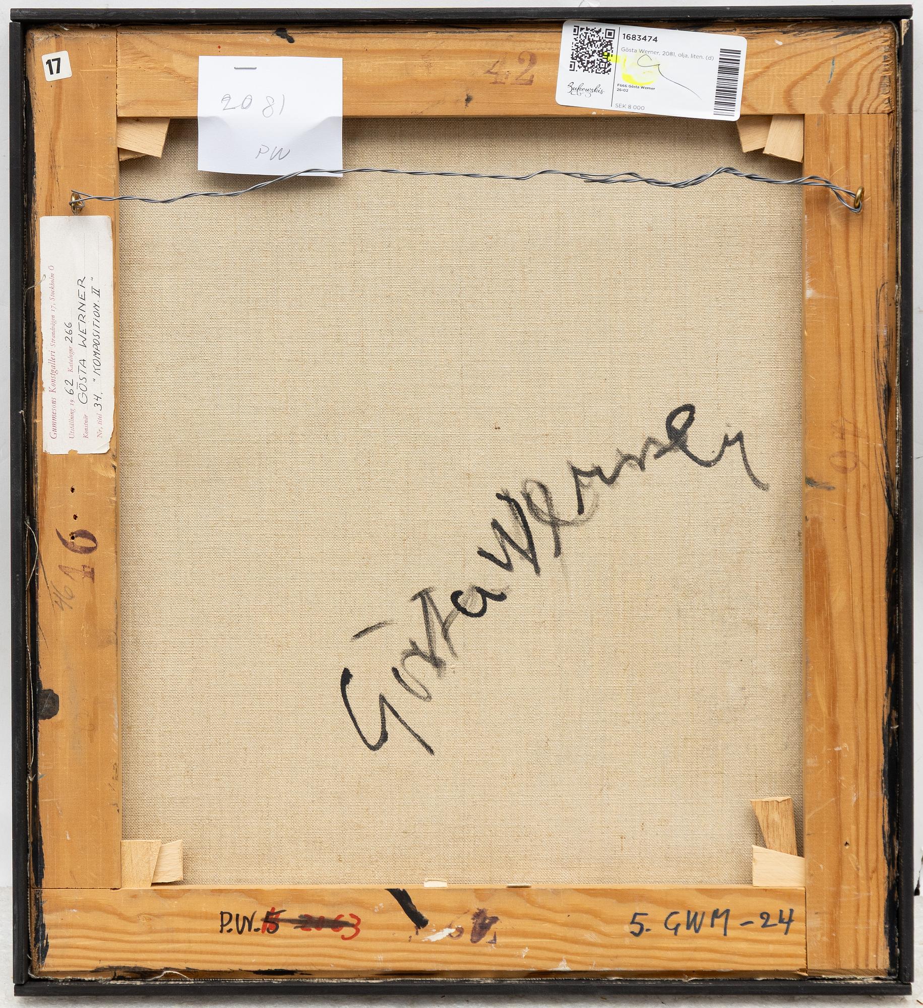 Gösta Werner, "Komposition II".