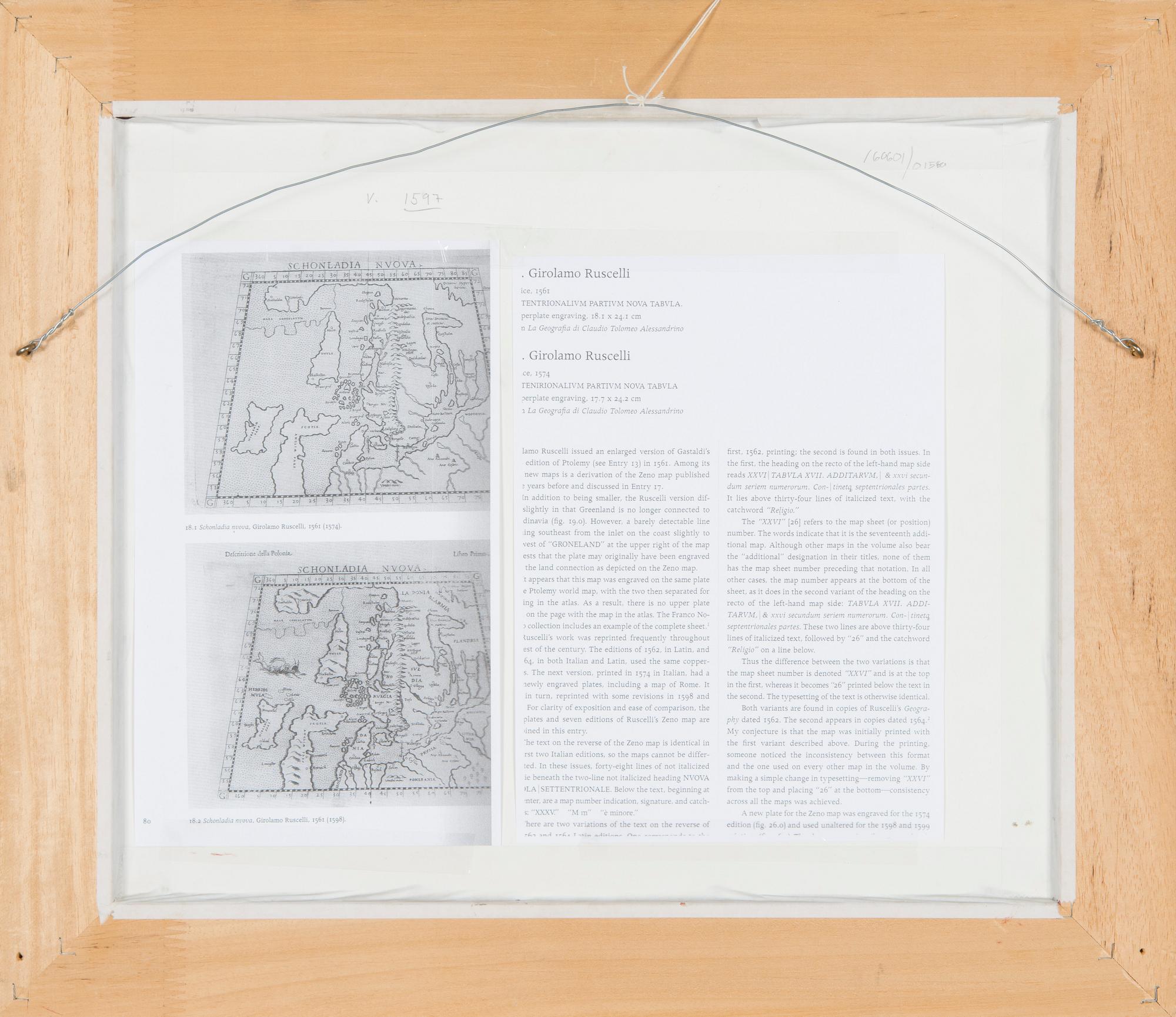 Kartta, "Schonladia Nvova", Girolamo Ruscelli 1598.