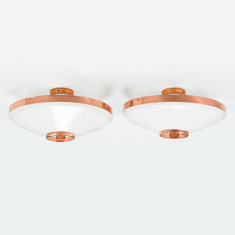 A pair mid-20th century 'ER 180' ceiling lights for Itsu.