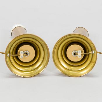A pair of late 20th century table lamps, Bergboms.
