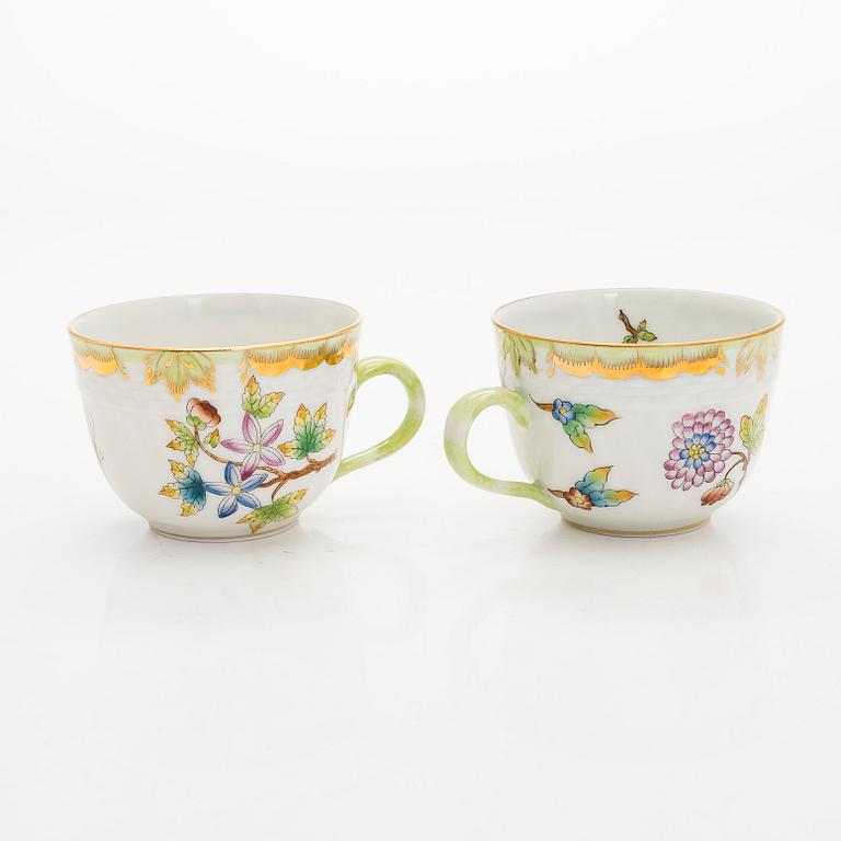 Herend, demitasse kaffeservis, 7 delar,  "Queen Victoria VBO", Ungern.