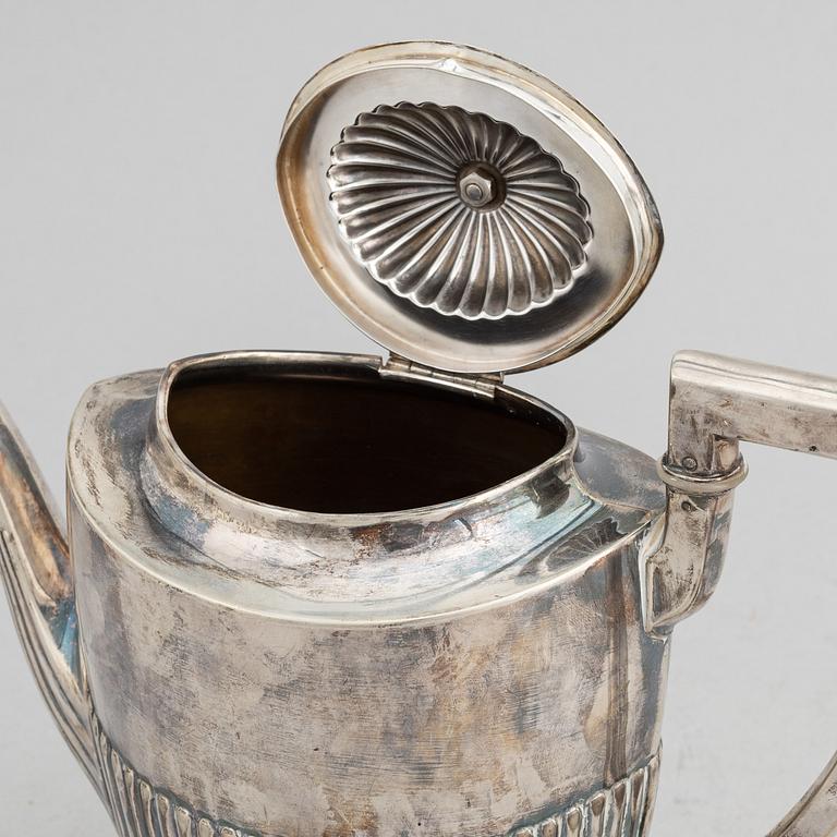 A silver coffee pot, 1920's/30's.