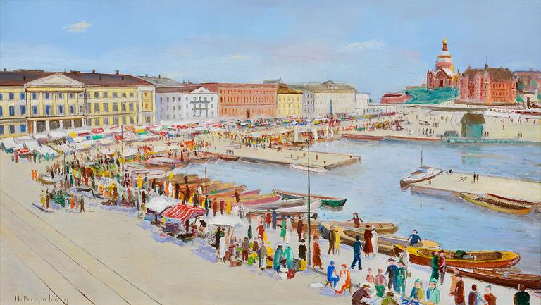 Håkan Brunberg, VY ÖVER SALUTORGET I HELSINGFORS.