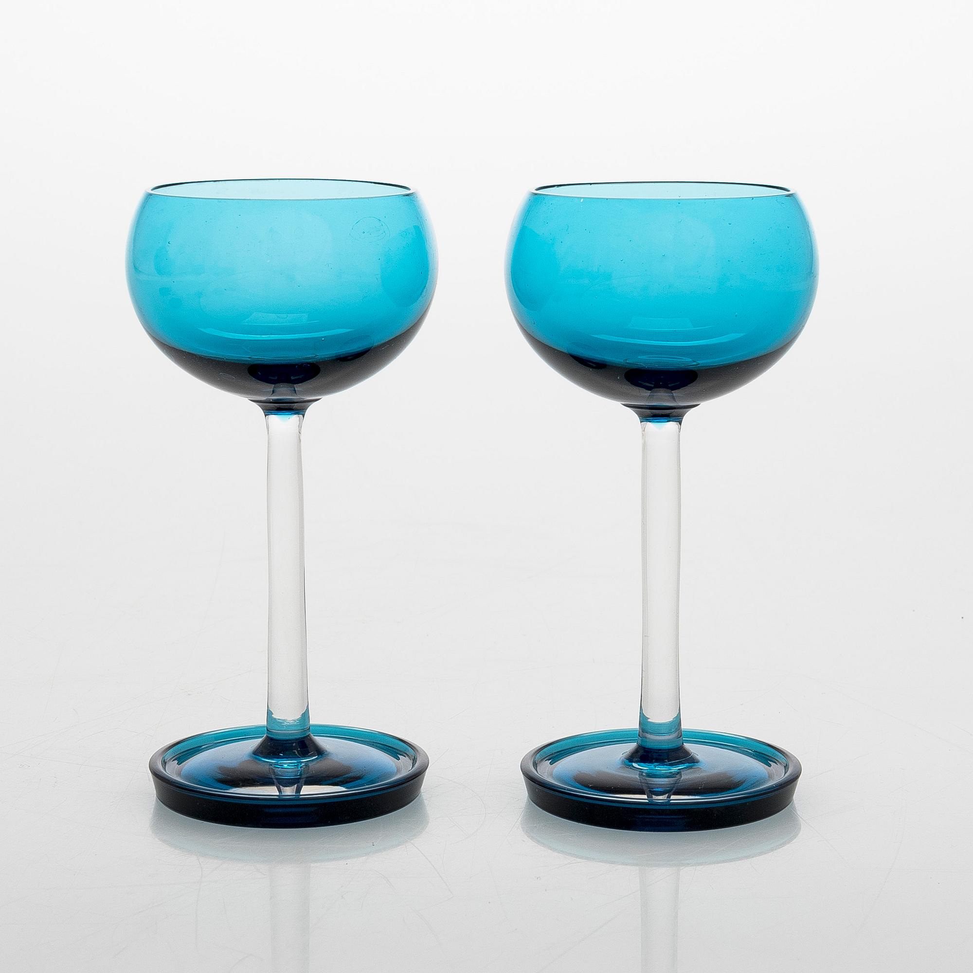 Nanny Still, karahvi ja 5 kpl laseja, "Harlekiini", Riihimäen Lasi Oy.