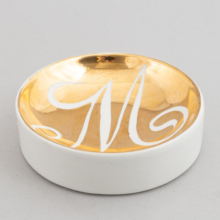 Piero Fornasetti, two ashtray, Milan, Italy.