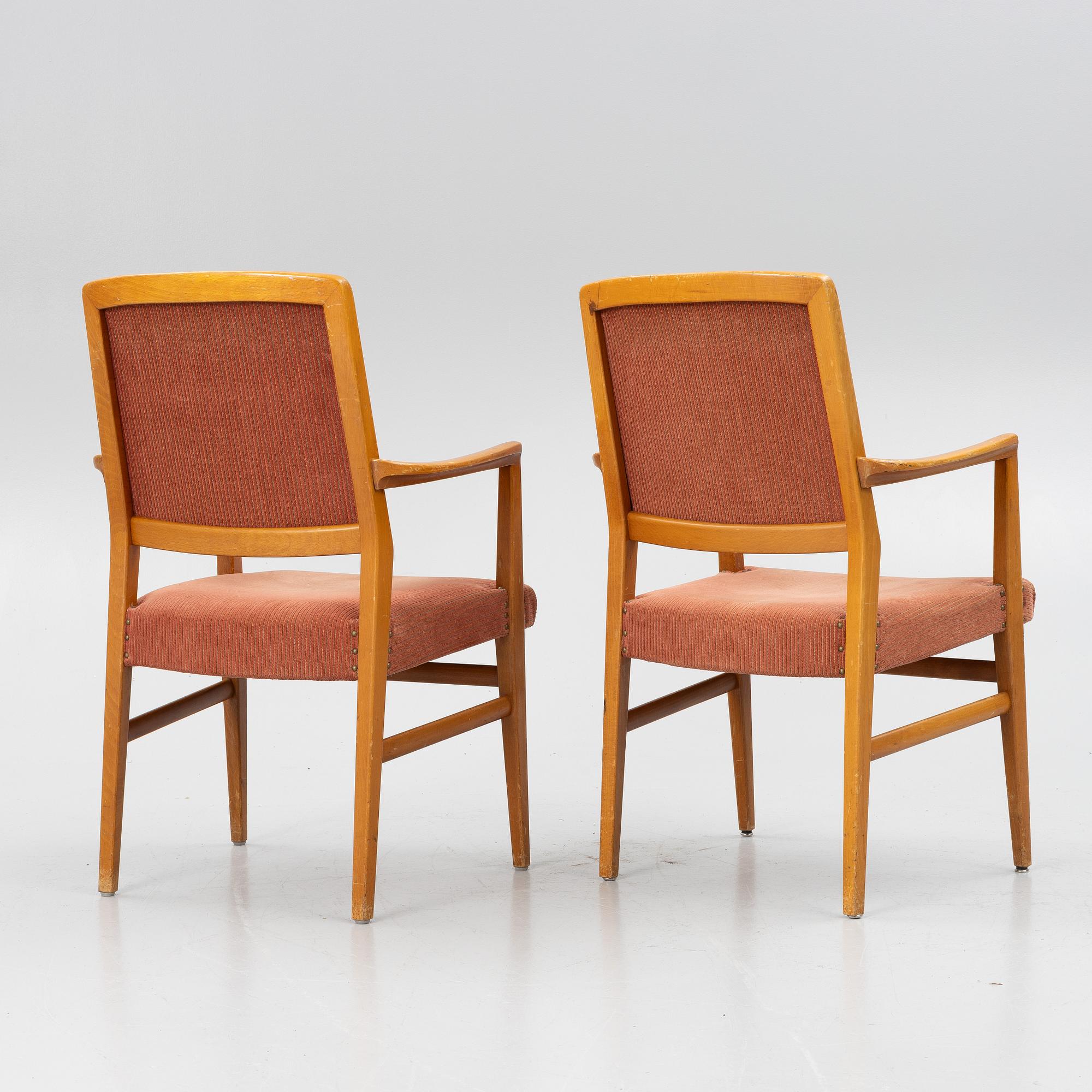 David Rosén, a pair of model 562-317 armchairs, Nordiska Kompaniet, 1959.