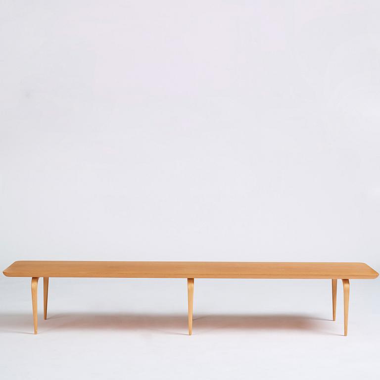 Bruno Mathsson, a beech bench, Firma Karl Mathsson, Värnamo Sweden 1974.