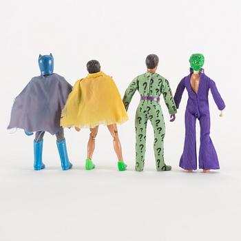 WORLDS GREATEST SUPER HEROES, 7 stycken actionfigurer, Batman, Mego, 1970-tal.
