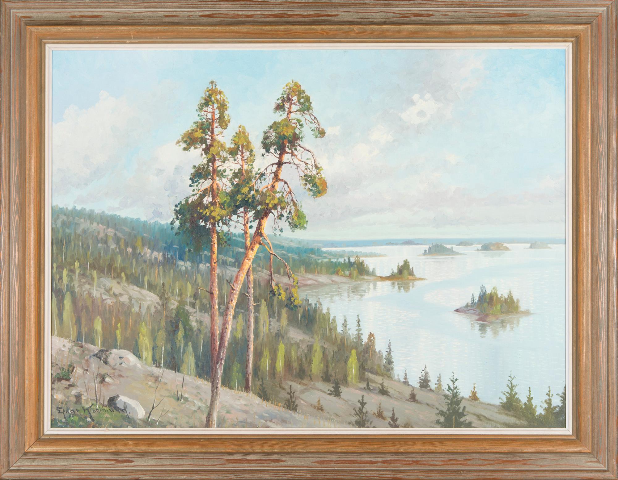 Ejnar Kohlmann,  Näkymä järvelle.