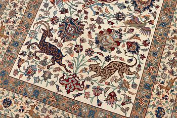 An Isfahan rug signed Seirafian (Ali Seirafian), central Persia c. 201 x 131 cm.