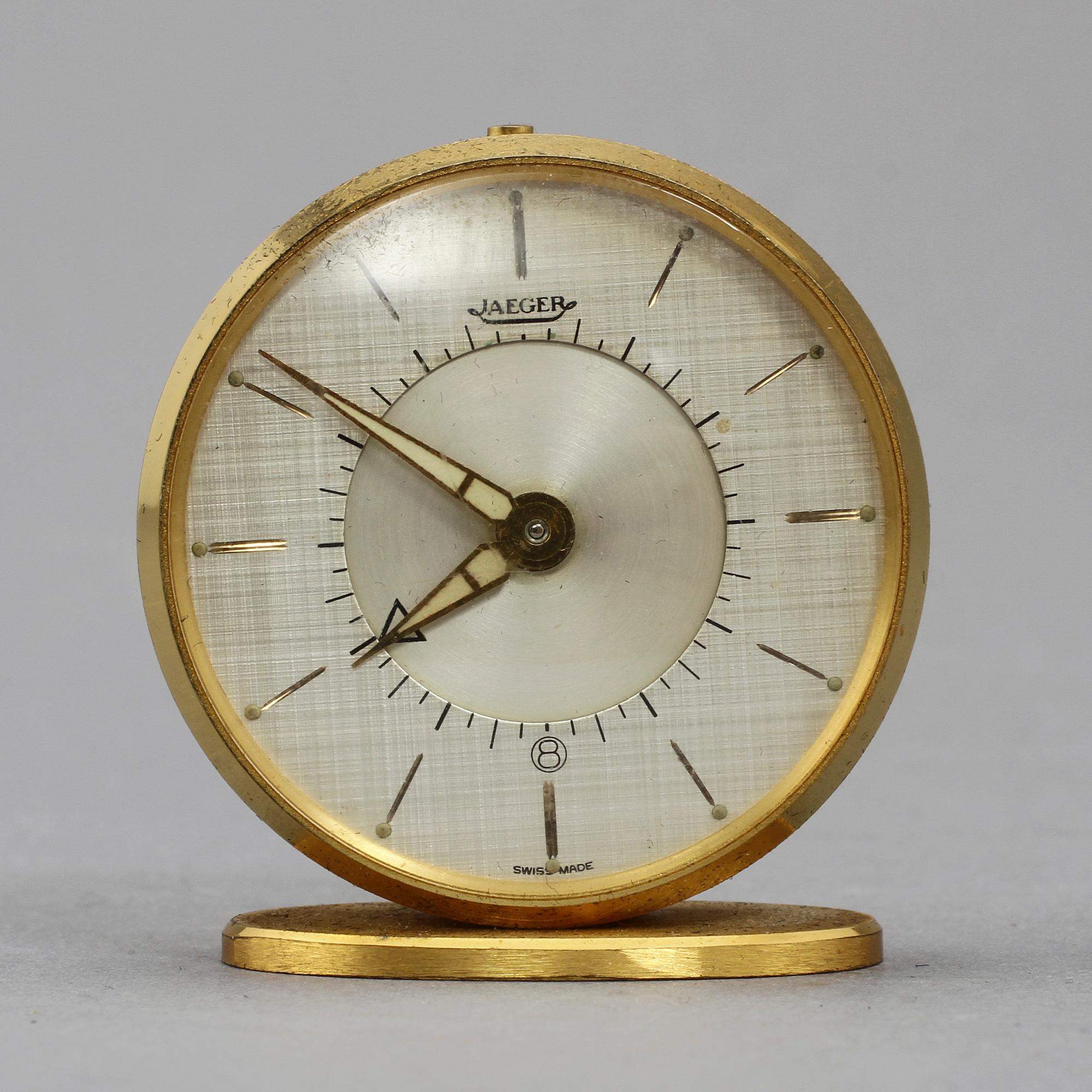 VÄCKARKLOCKA, Jaeger, 1900-talets första hälft.