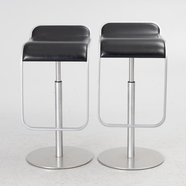 Shin & Tomoko Azumi, a pair of 'Lem' bar stools, LaPalma, Italy.
