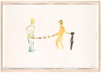 ULF ROLLOF, triptych, watercolour on paper, signed and dated 31/8/98.