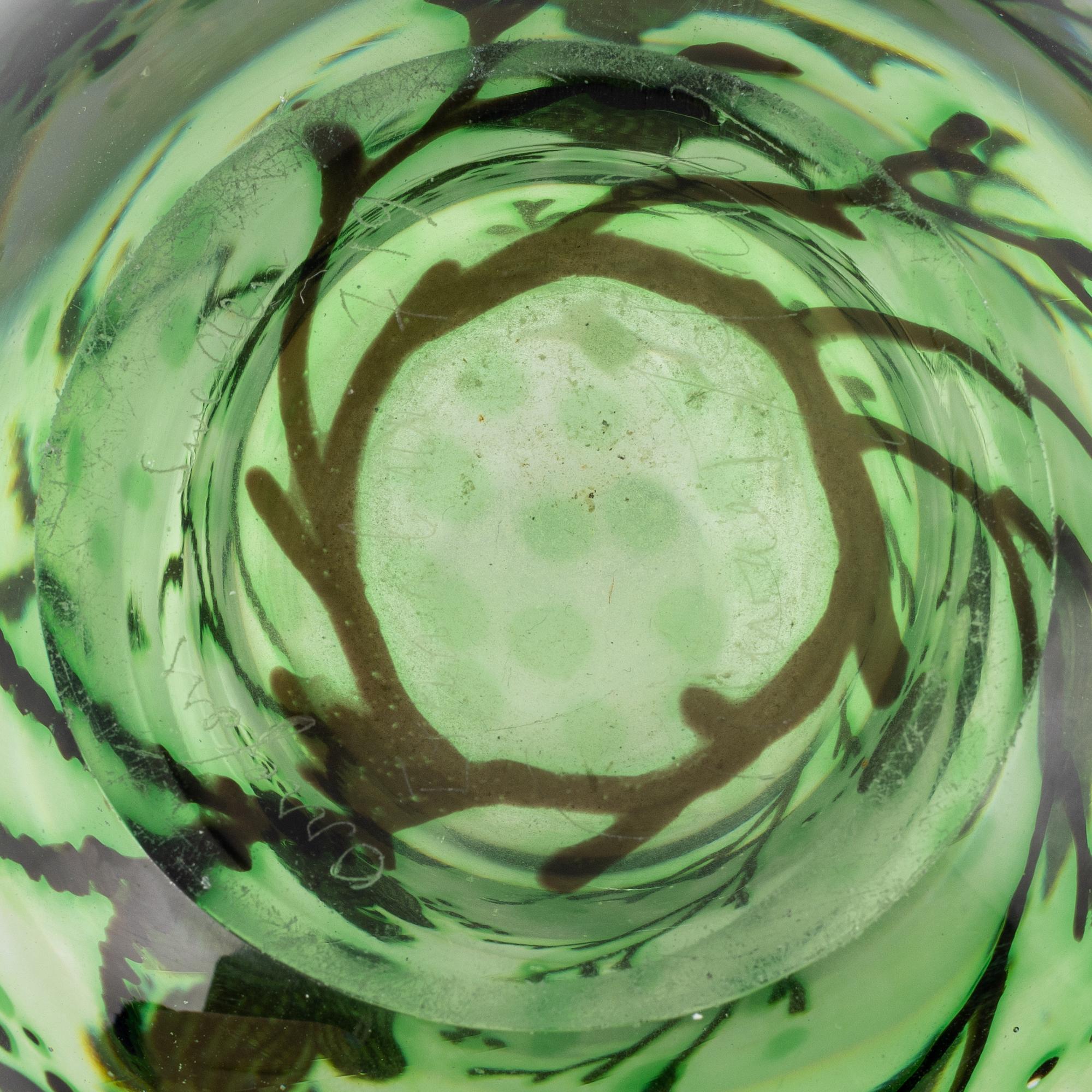 Edward Hald, a graal glass vase, Orrefors.