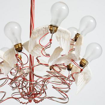 Ingo Maurer, a "Birdie" ceiling lamp, Studio Ingo Maurer 21st century.