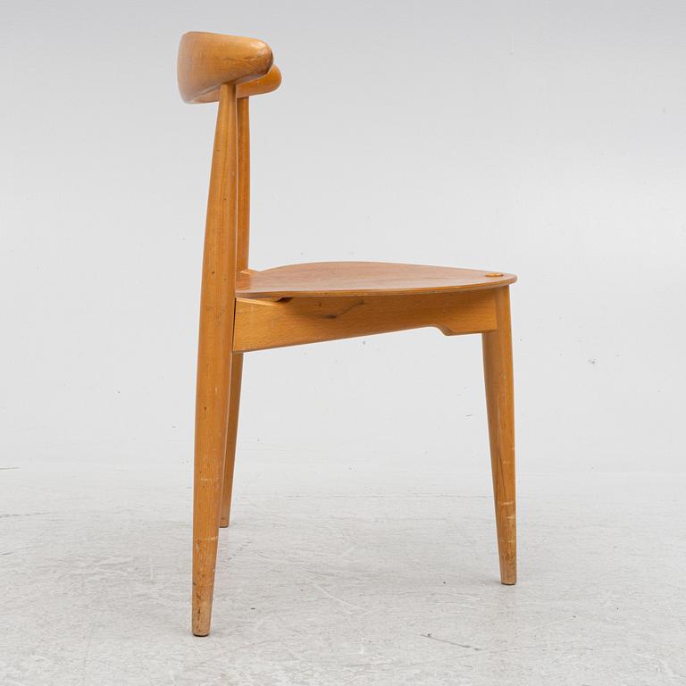 Hans J. Wegner, stol, "Hjertestolen", Fritz Hansen, Danmark, 1950/60-tal.