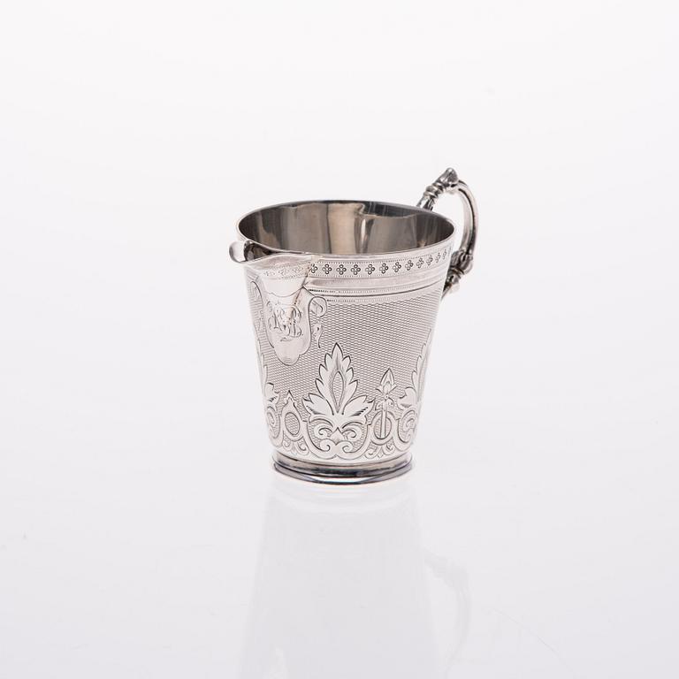 GRÄDDSNÄCKA, silver, Martin Hall & Co, Sheffield 1872. Vikt 138,8 g.