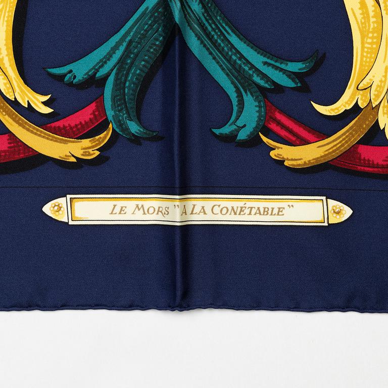 Hermès, scarf, "Le Mors A La Conétable".