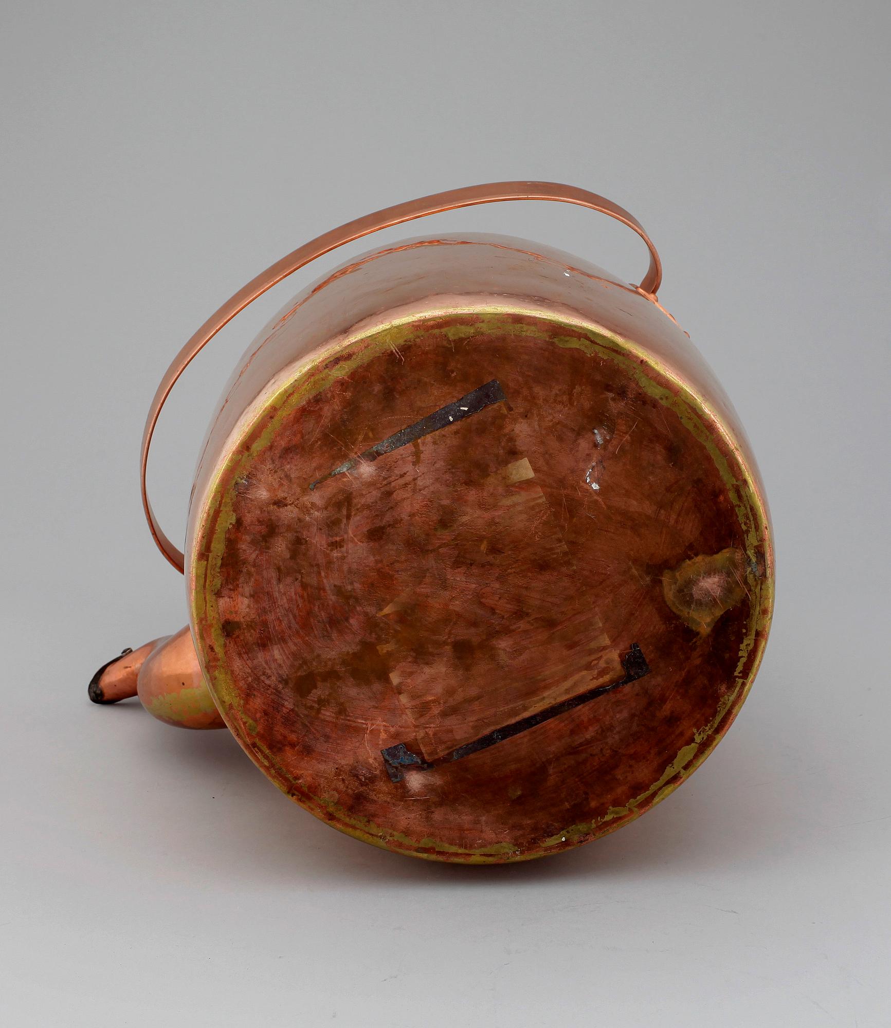 KAFFEPANNA, koppar, 1800-tal.