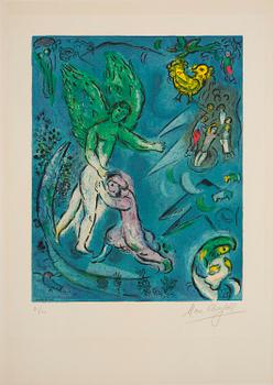 851. Marc Chagall, after, "La Lutte de Jacob et de L'Ange".