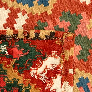 A bench cushion, flat weave, probably Västergötland, approx. 240 x 47 cm, first half of the 19th century.