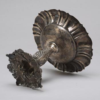 CARL NYSTRÖM, a silver footed dish, Stockholm, 1851. 386 gram.