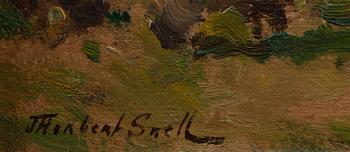 JAMES HERBERT SNELL, olja på pannå, signerad.