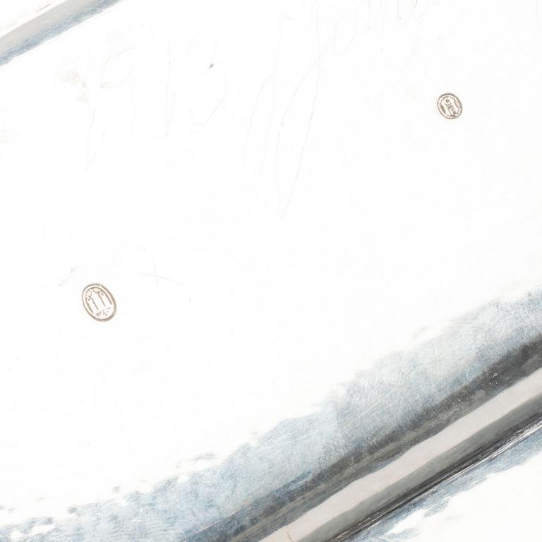A DANISH SILVER DISH 1926.