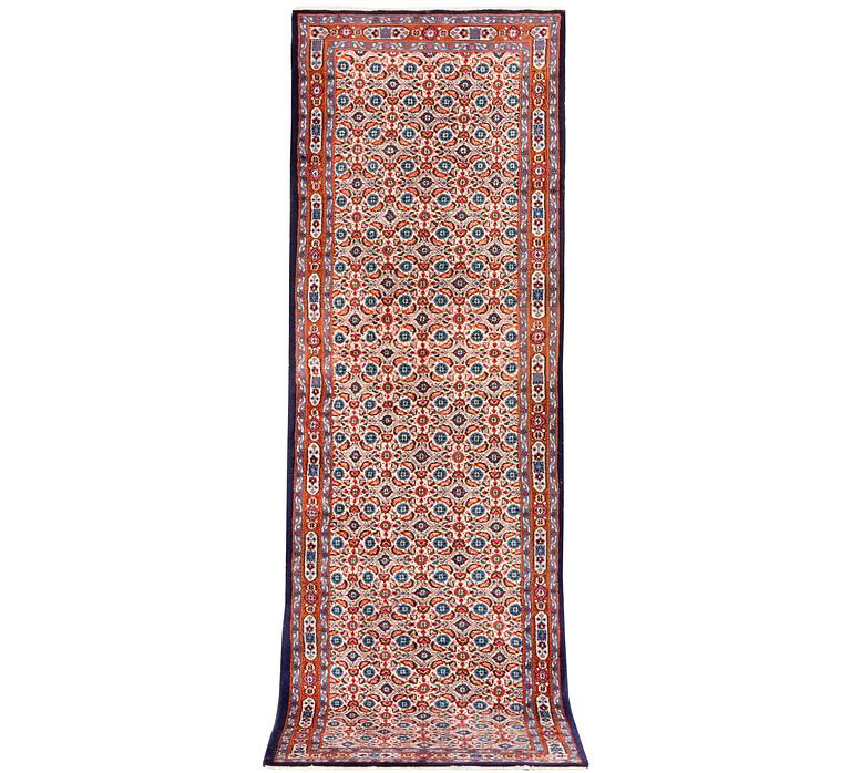 A runner carpet, Moud, x. 295 x 84 cm.