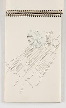 Lotte Laserstein, 10 små skissblock med teckningar.