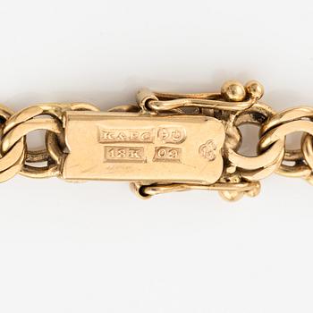 Bracelet, 18K gold, Bismarck link.