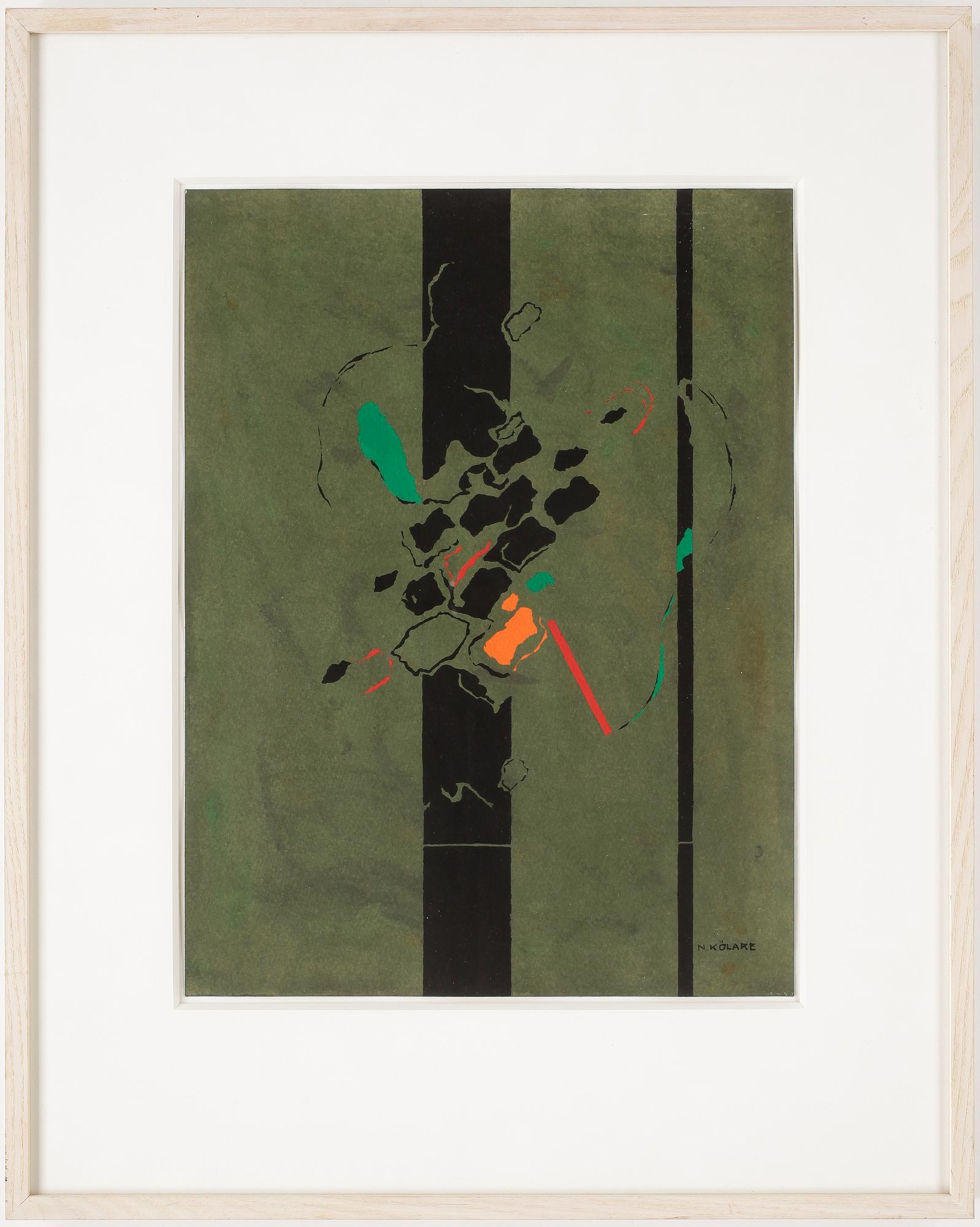 NILS KÖLARE, blandteknik, signerad.