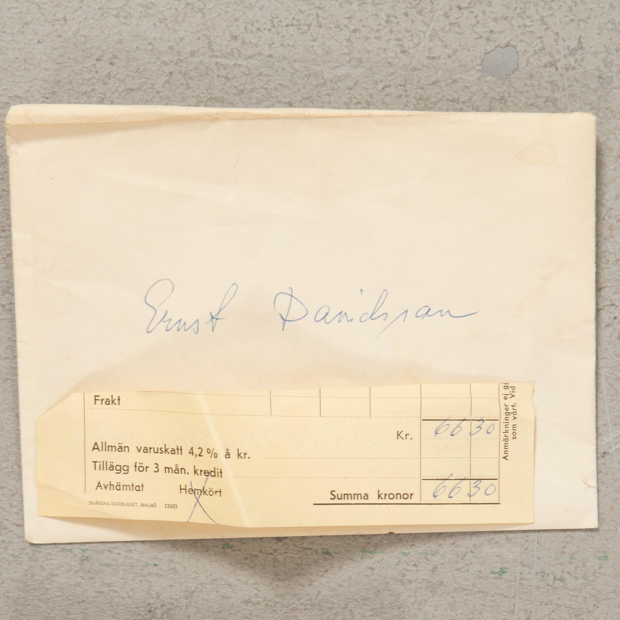 Unknown artist 20th century, "The ship Belöningen, Brantevik".