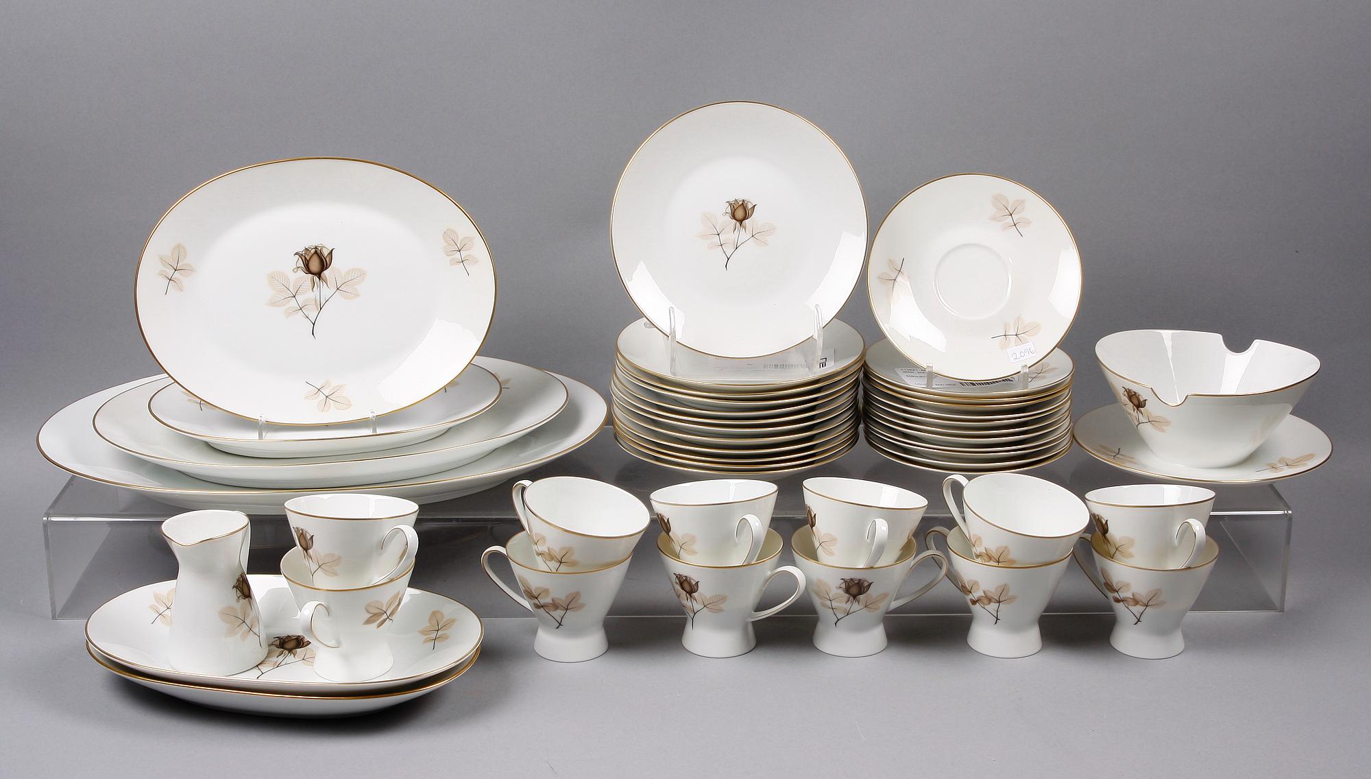 MAT- OCH KAFFESERVIS, ca 80 delar, porslin, Rosenthal.