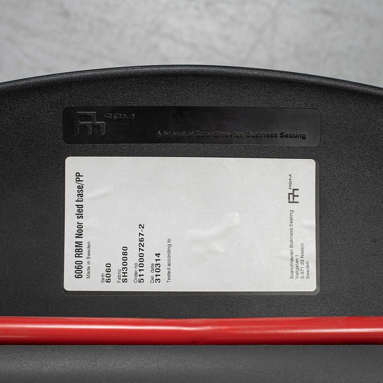 11 chairs by Susanne Grønlund, 'RBM NOOR', Flook.