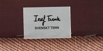 JOSEF FRANK, soffa, Firma Svenskt Tenn, modell 568.