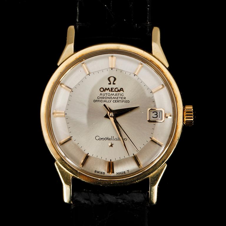 ARMBANDSUR, stål och guld, Omega Constellation Automatic, 1964.