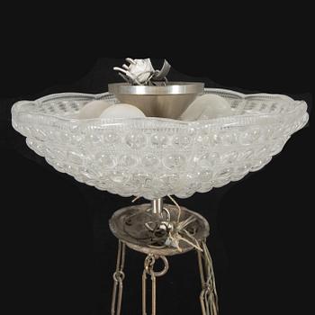 TAKLAMPA, försilvrad, rysk ortodox, 1800-tal.