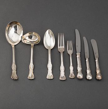 GAB, a part 'Prins Albert' silver cutlery, Stockholm, 1980/90s (64 pieces).