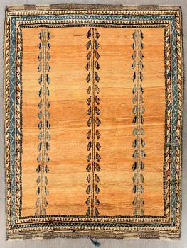 A semiantique gabbeh carpet ca 234 x 163 cm.